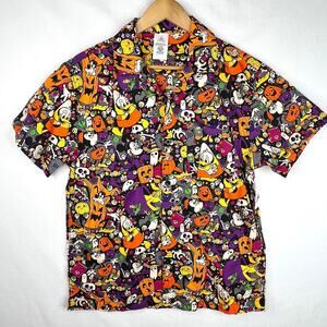 NWT Disney Parks Halloween Button Down Shirt Small